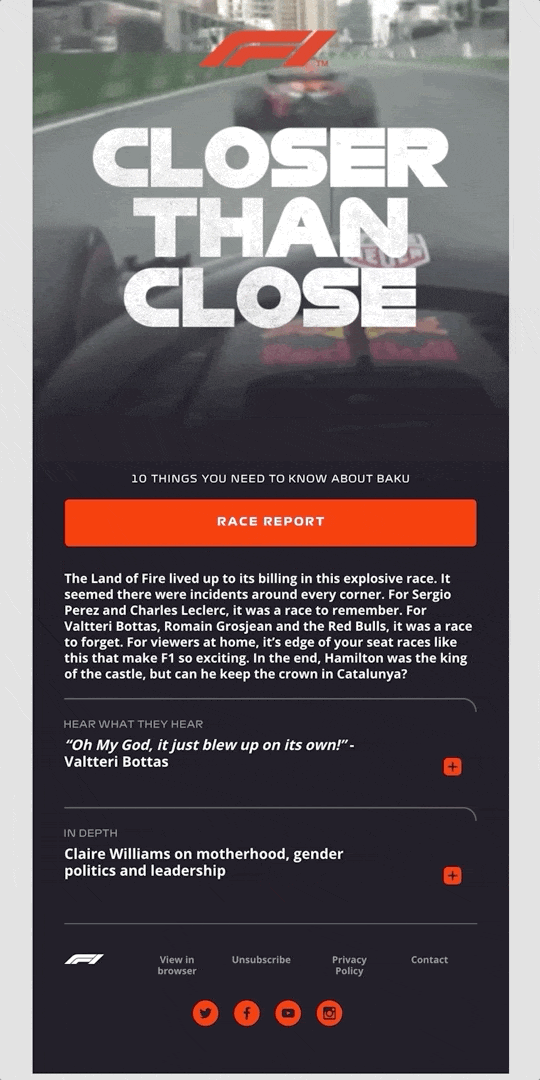 F1 email example. 