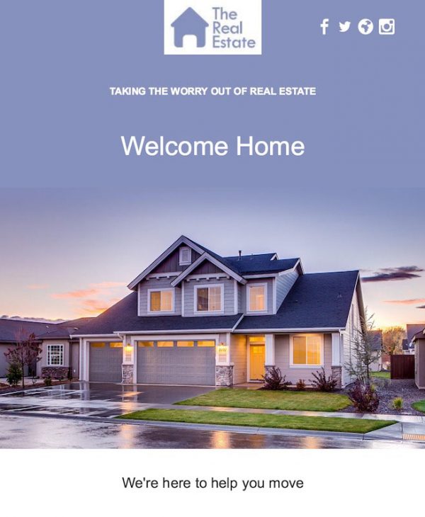 real estate email template