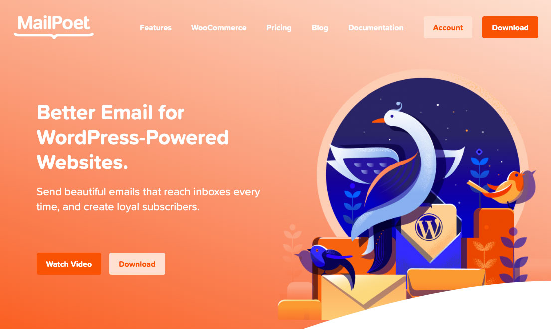 MailPoet opt-in plugin.