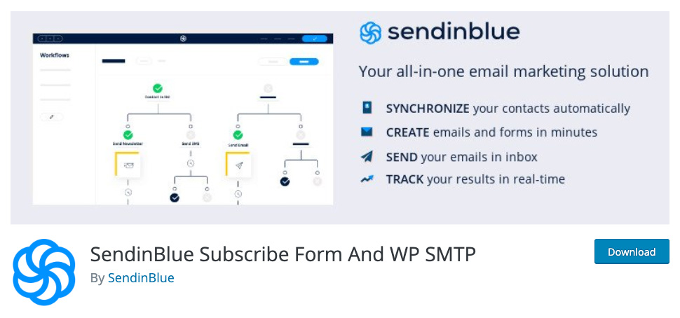 SendinBlue’s official WordPress plugin.