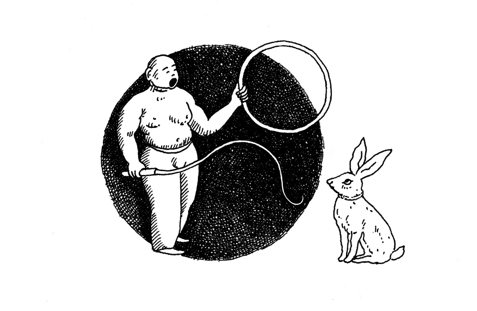 Illustration of Ring master at circus. 