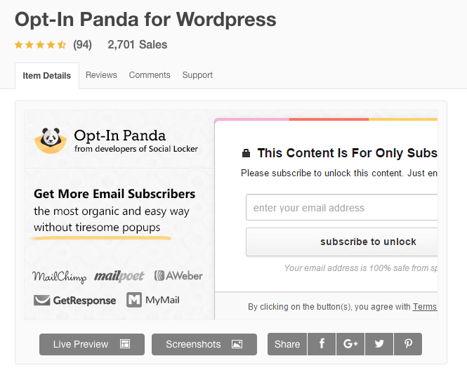 Opt-In Panda plugin.