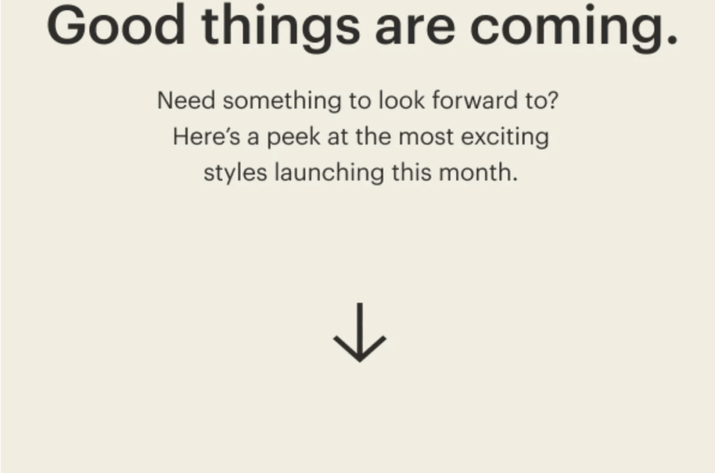 Example of a countdown email from Everlane