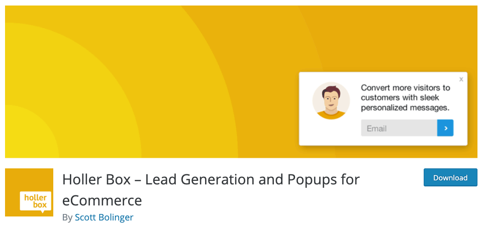 Holler Box opt-in plugin.