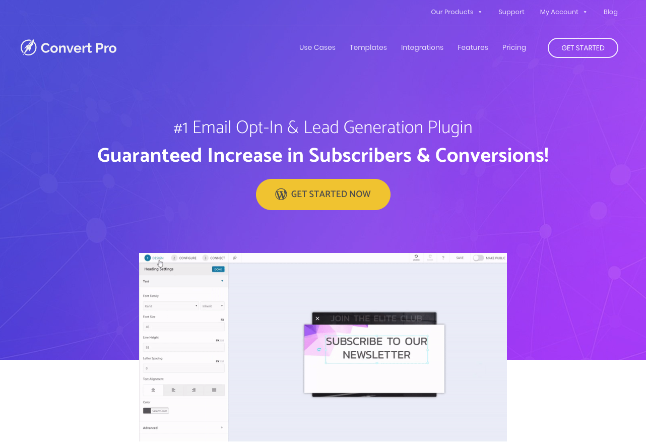ConvertPro opt-in plugin.