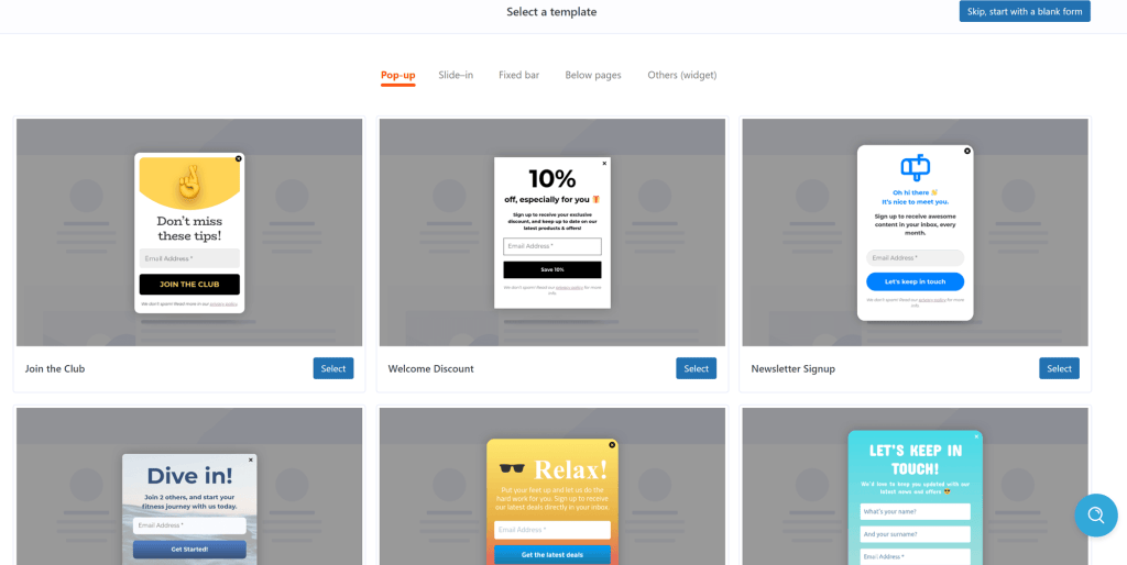 How to Create a Landing Page with WordPress: Signup form templates