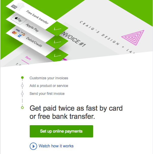 Example of Quickbooks email.