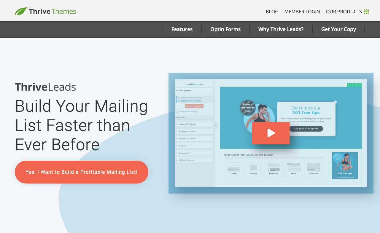 Thrive Leads opt-in plugin.