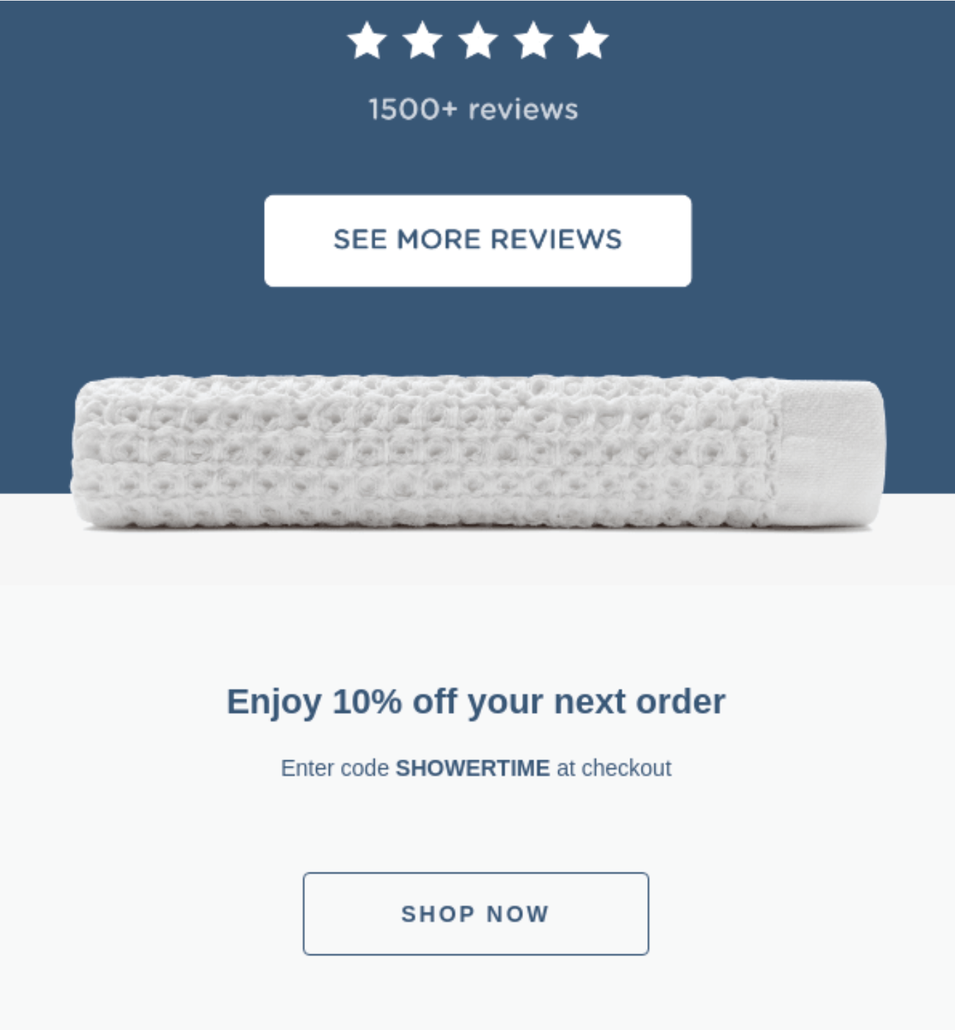example of a mobile friendly email template from Onsen