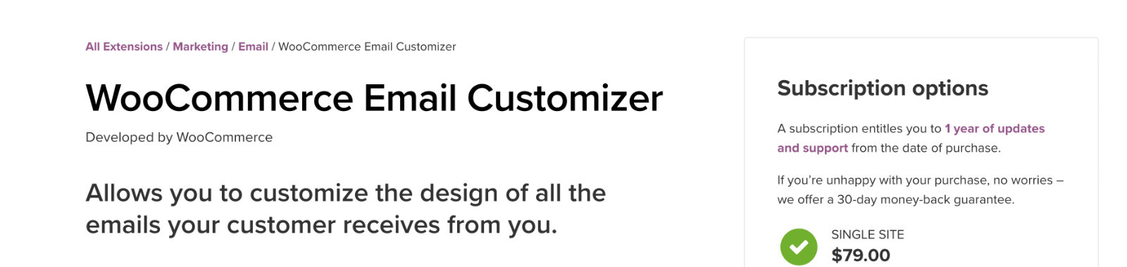 WooCommerce Email Customizer header image